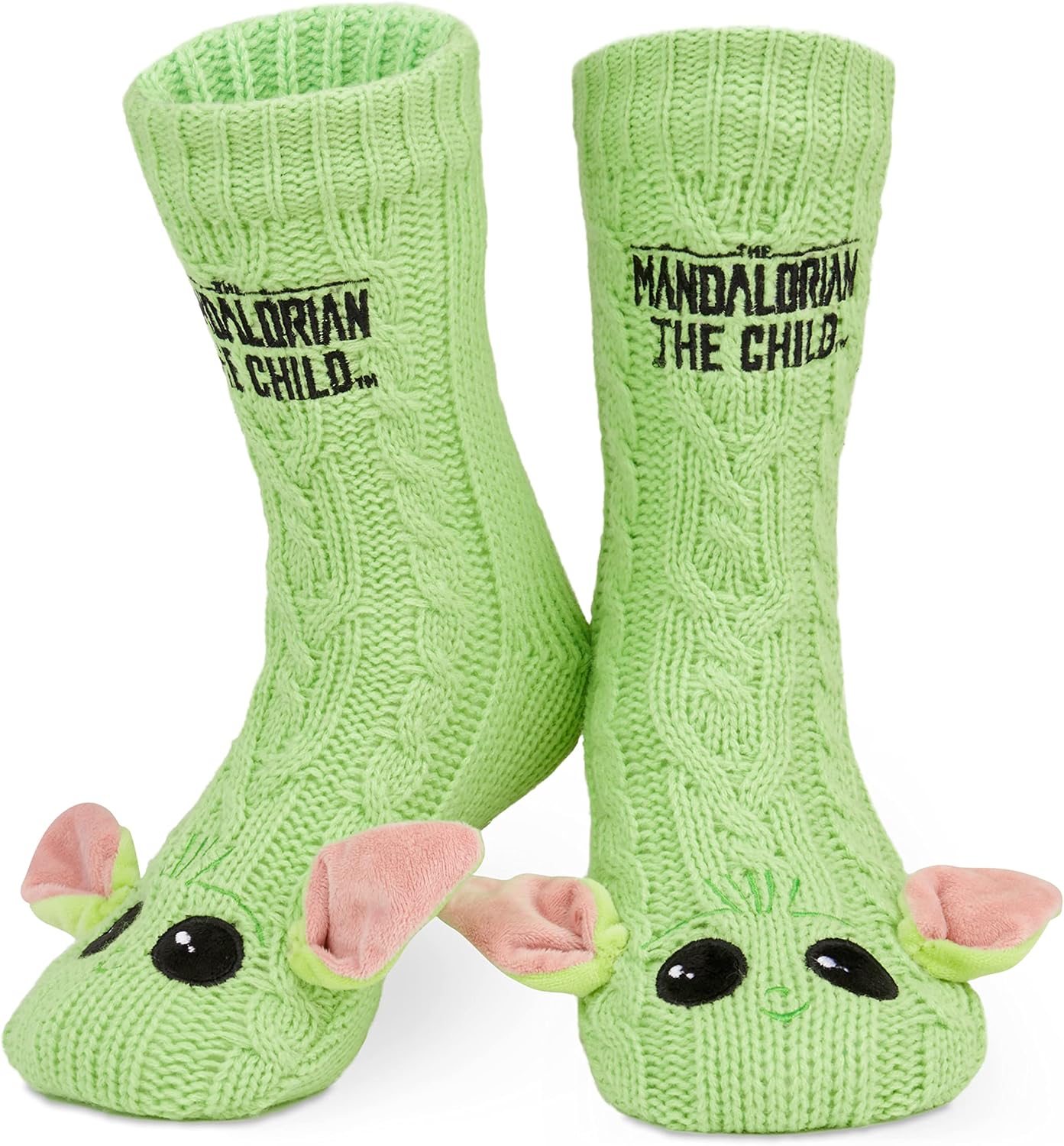 Disney Socks for Women Teens, US Size 4-9, Non Slip & Fluffy Fleece Slipper Socks, Soft, Warm, Breathable, Gifts for Her