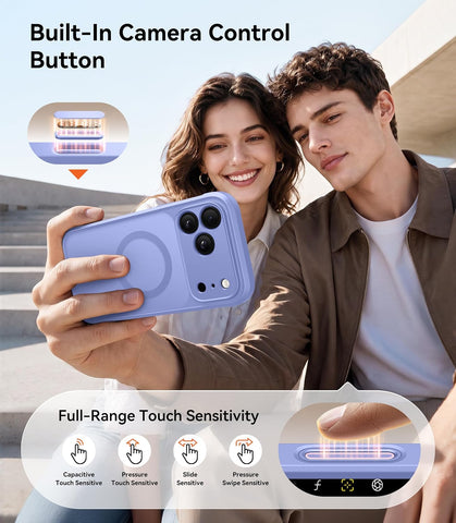 BERFY for iPhone 17 Pro Max Case, Compatible with Magsafe, Gulf Blue