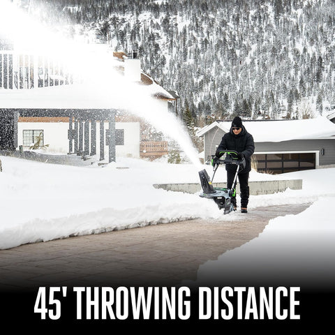 EGO POWER+ 21" Electric Snow Blower, Cordless Auger-Propelled, Includes (2) 56 V 7.5Ah Batteries and Dual Port Charger - SNT2125AP