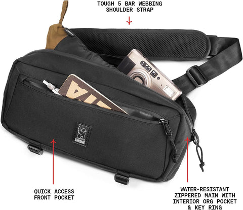 Chrome Industries Mini Kadet Sling Bag – Water Resistant Messenger Crossbody Bag