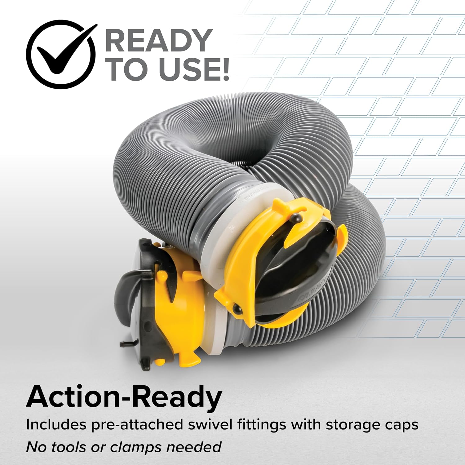 Camco Deluxe 10-Foot RV Sewer Hose Extension - Made in the USA