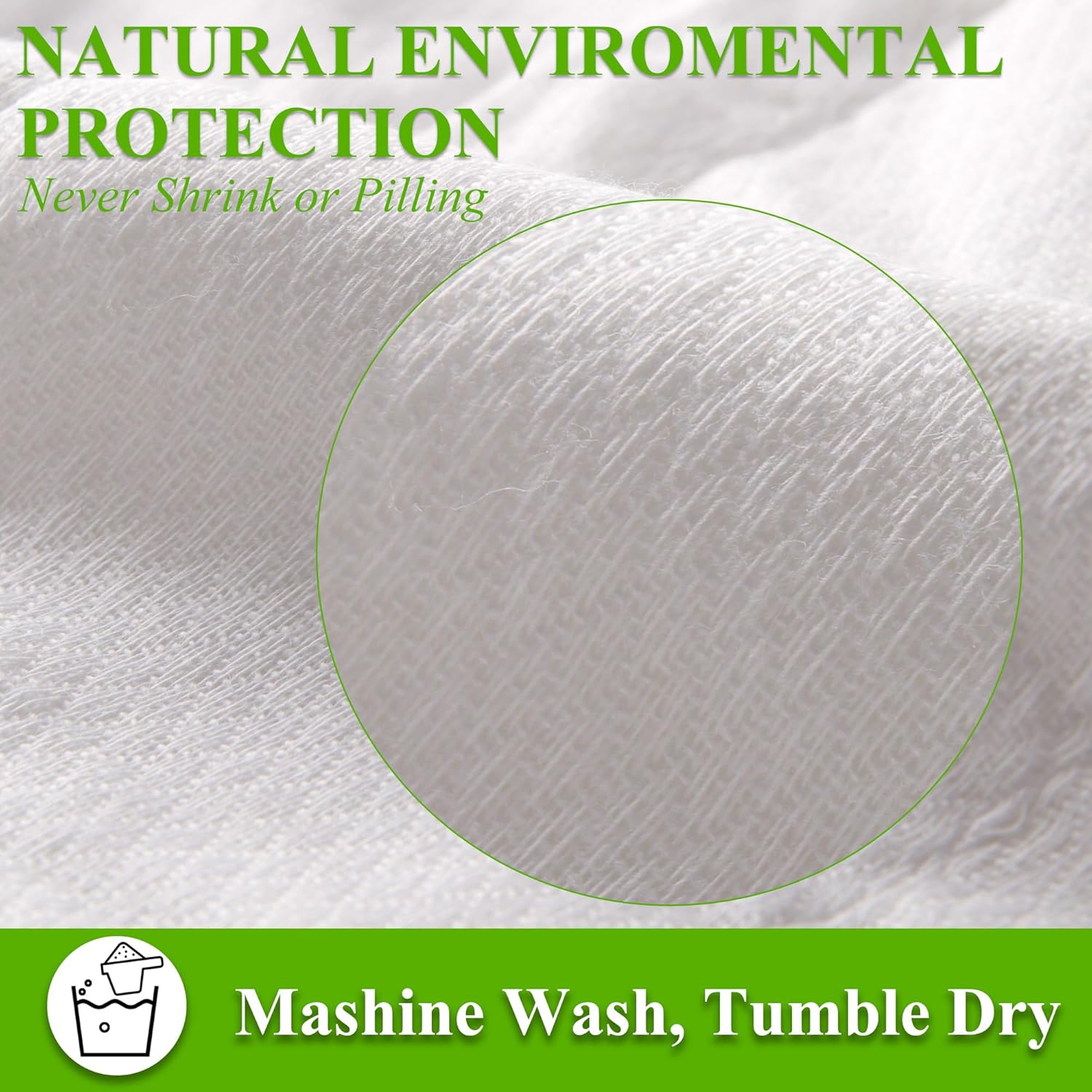 6 Ply Cloth Diapers Burp Cloth, Fasoar Thick Washable Absorbent Cotton Diaper for Babies and Toddlers Multi-Use 6/10/12 Count