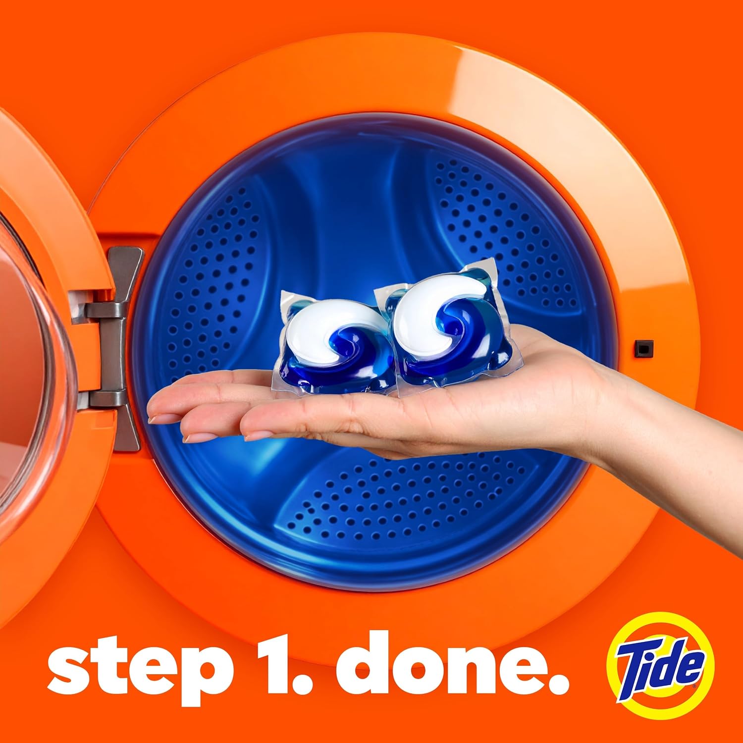 Tide Odor Defense + Oxi Laundry Detergent Pacs, Original Scent, 32 Count, Advanced Odor + Stain Fighter