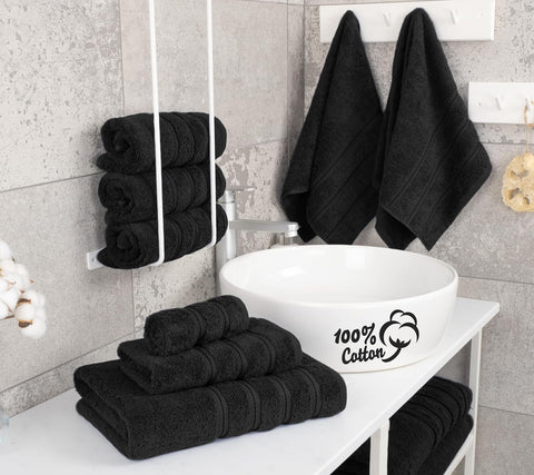American Soft Linen 100% Cotton Luxury Turkish Towels, 6 Piece Towel Set