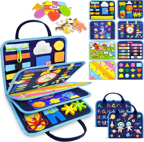 Gojmzo Busy Board Montessori Toys for Toddler Boy Girl Gifts Busy Book