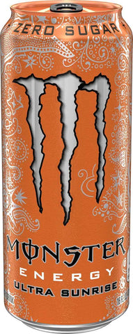 Monster Energy Ultra Sunrise, Sugar Free Energy Drink, 16 Fl Oz