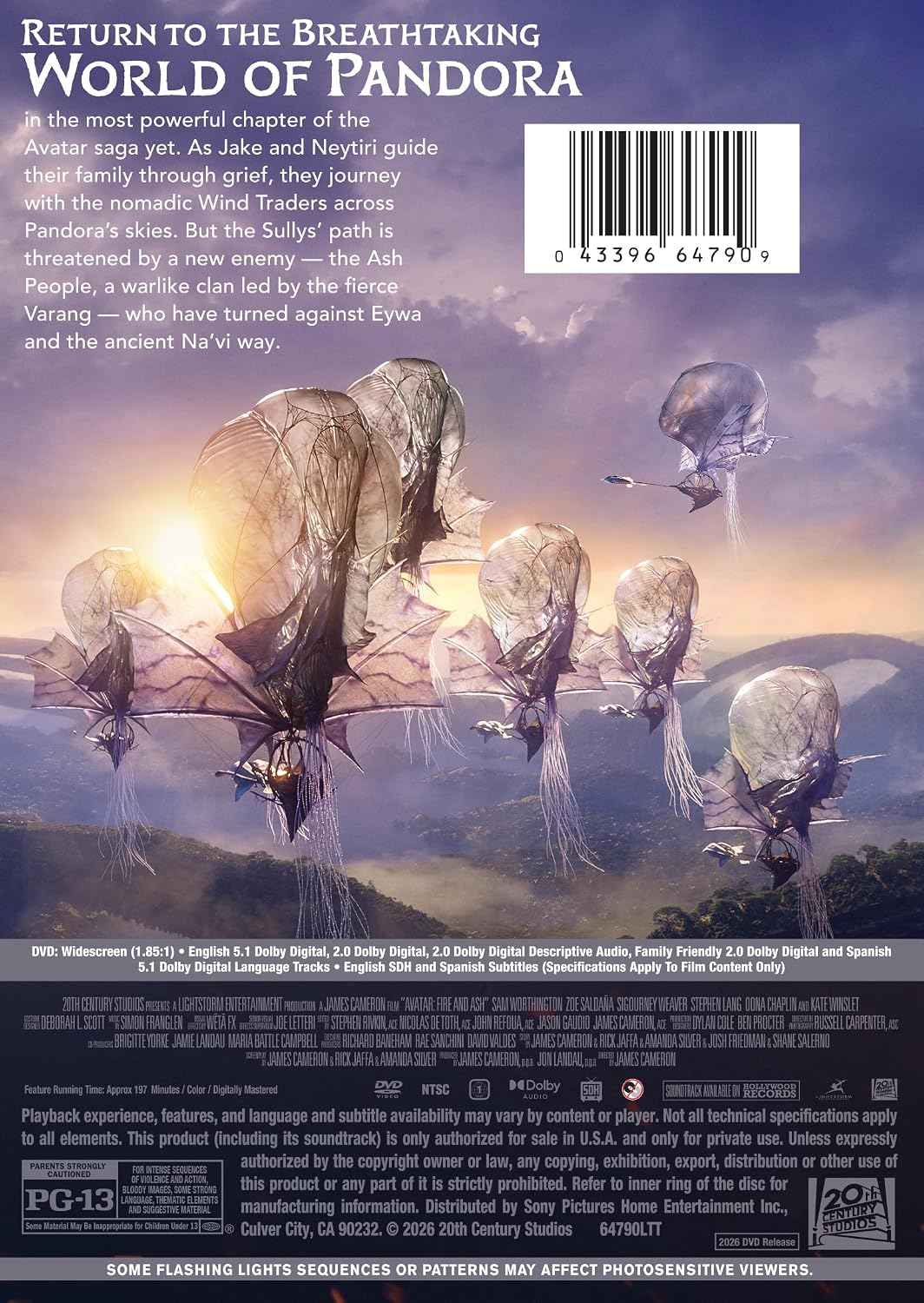 Avatar: Fire And Ash - DVD