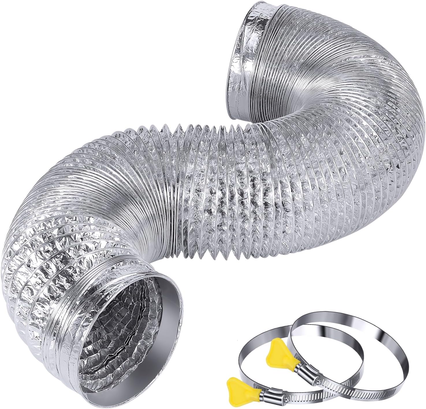 Heavy Duty 4"Flexible Dryer Vent Exhaust Duct Hose 6 Feet