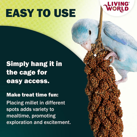 Living World - Millet Spray for Birds, 7 Oz