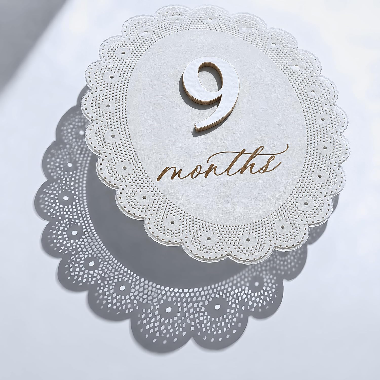 Baby Girl Monthly Milestone Signs, 1-12 Monthly Baby Milestone Girl, Newborn Photography Props Double-Sided, Nursery Decor for Girls (M10)