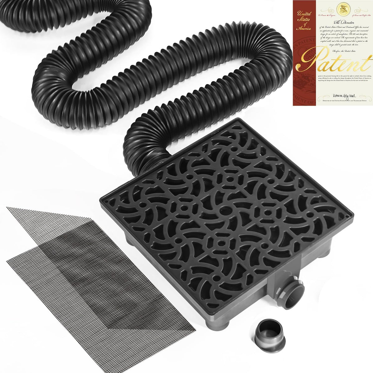 NAACOO Gutter Downspout Extensions, 12 x 12in Catch Basin
