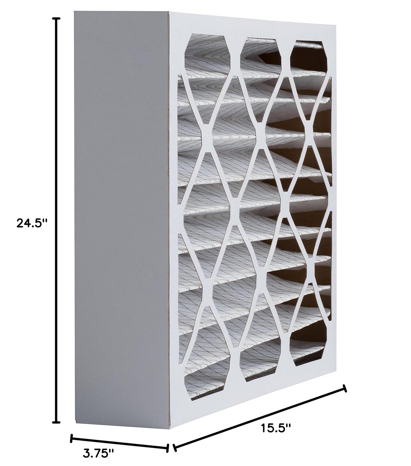 Aerostar Air Filter 16x25x4 MERV 8 AC Filter, HVAC, Furnace Filter, 6 Pack