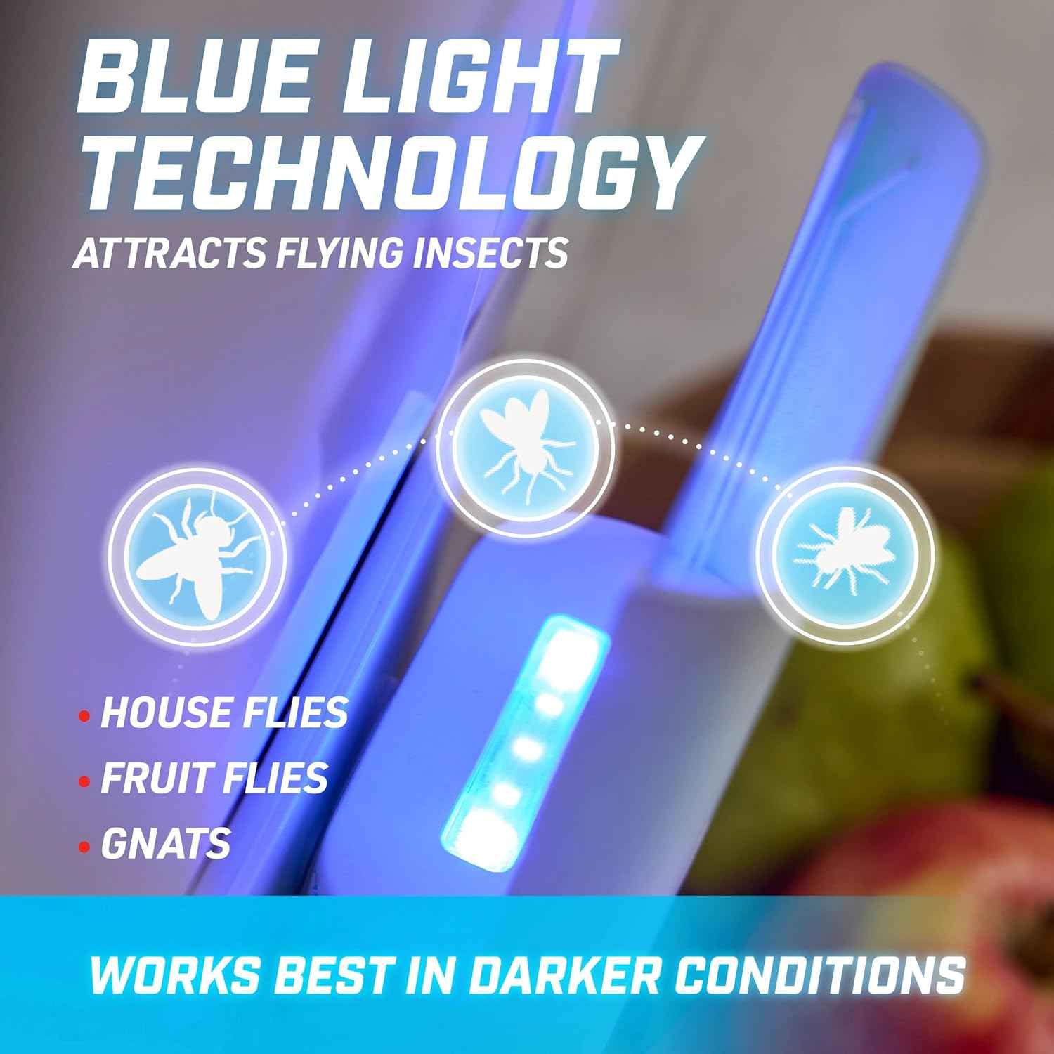 Ortho Home Defense Max Indoor Flying Insect Trap, 1 Plug-in and 4 Refills