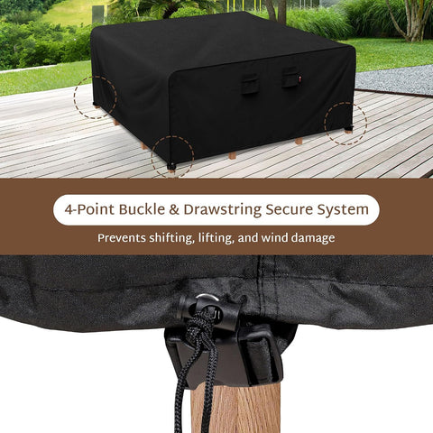 iBirdie Outdoor Table Patio Furniture Cover 160 x 160 inch, Waterproof