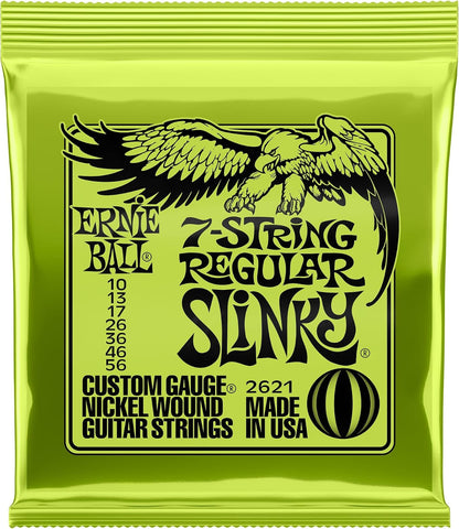 Ernie Ball 7-String Super Slinky Nickel Wound Electric Guitar Strings, 9-52 Gauge (P02623)