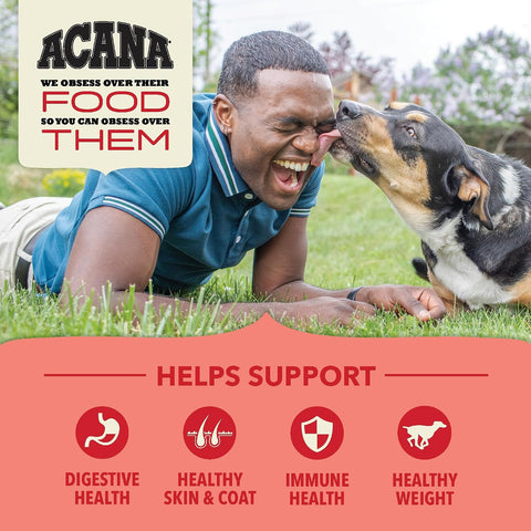 ACANA Wholesome Grains Dry Dog Food Red Meat & Grains 22.5lb Bag