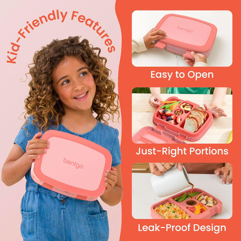 Bentgo Kids Bento-Style 5-Compartment Leak-Proof Lunch Box