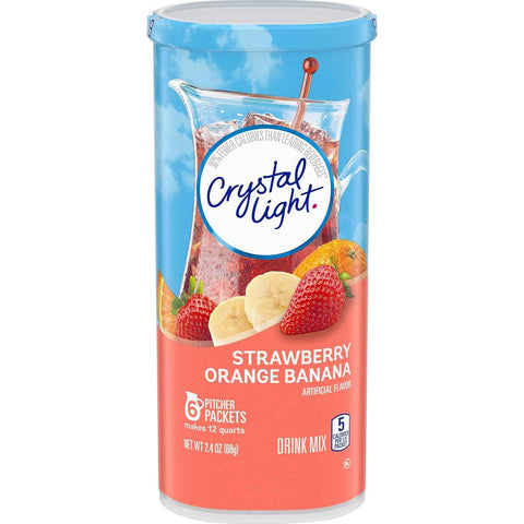 Crystal Light Lemonade Naturally Flavored with other natural flavor Powdered Drink Mix, 72 ct Pitcher Packets, 12 Canisters of 6 Pitcher Packets