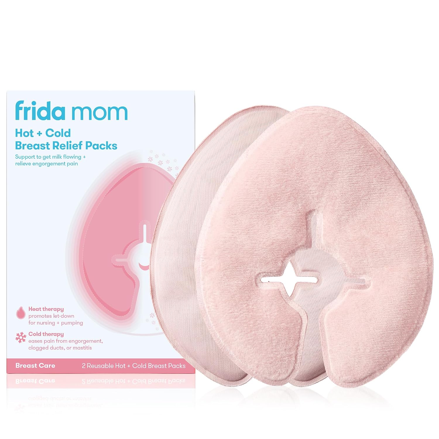 Frida Mom Breast Therapy Packs, Cold & Hot Pack for Pain Relief, 2pk