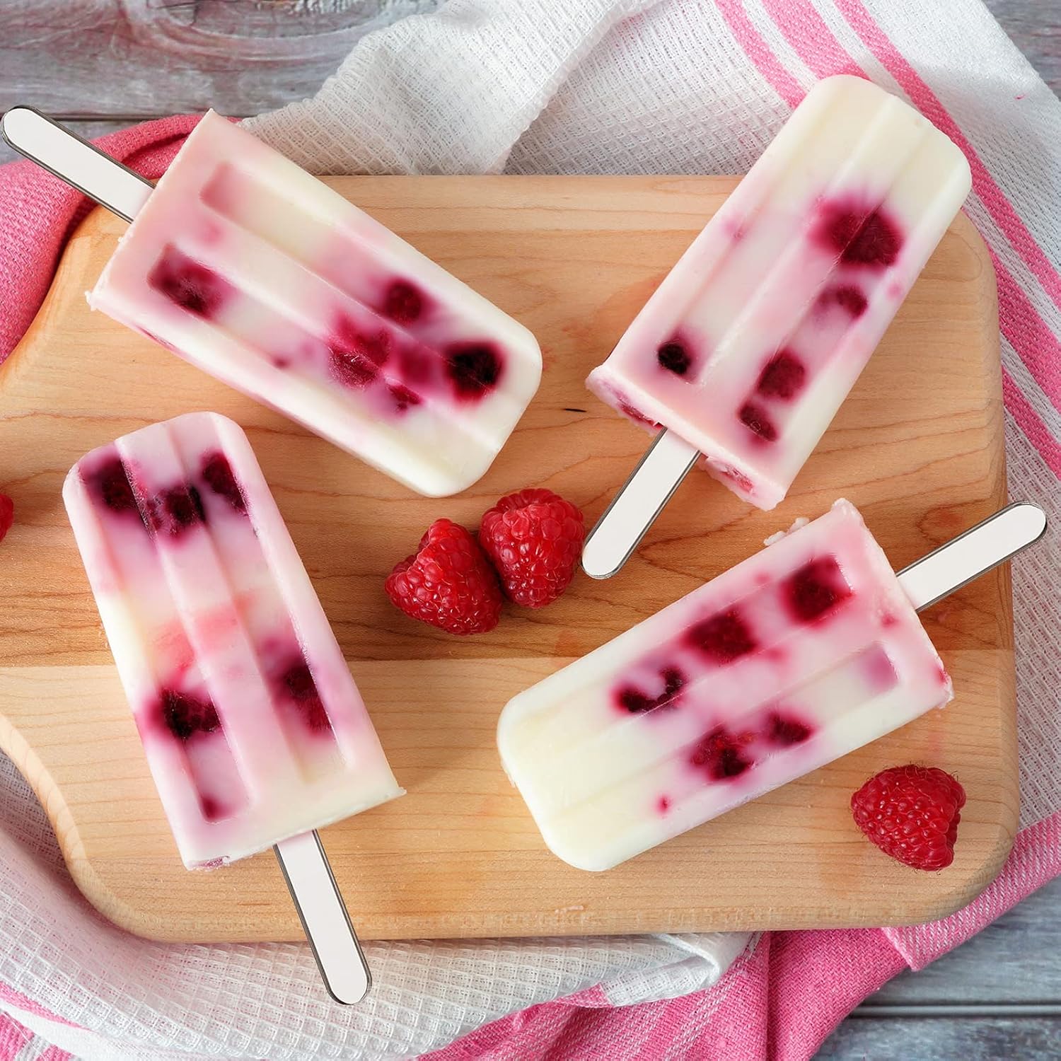 30 Pcs Reusable Acrylic Cakesicle Sticks, 4.5 Inches, Classic Color