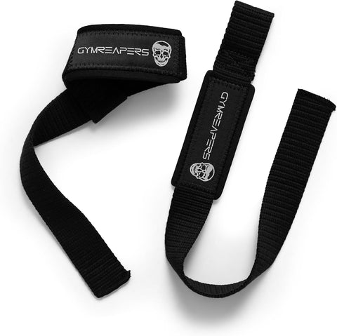 Gymreapers Lifting Wrist Straps for Weightlifting, Bodybuilding, Powerlifting, Strength Training, & Deadlifts - Padded Neoprene with 18" Cotton