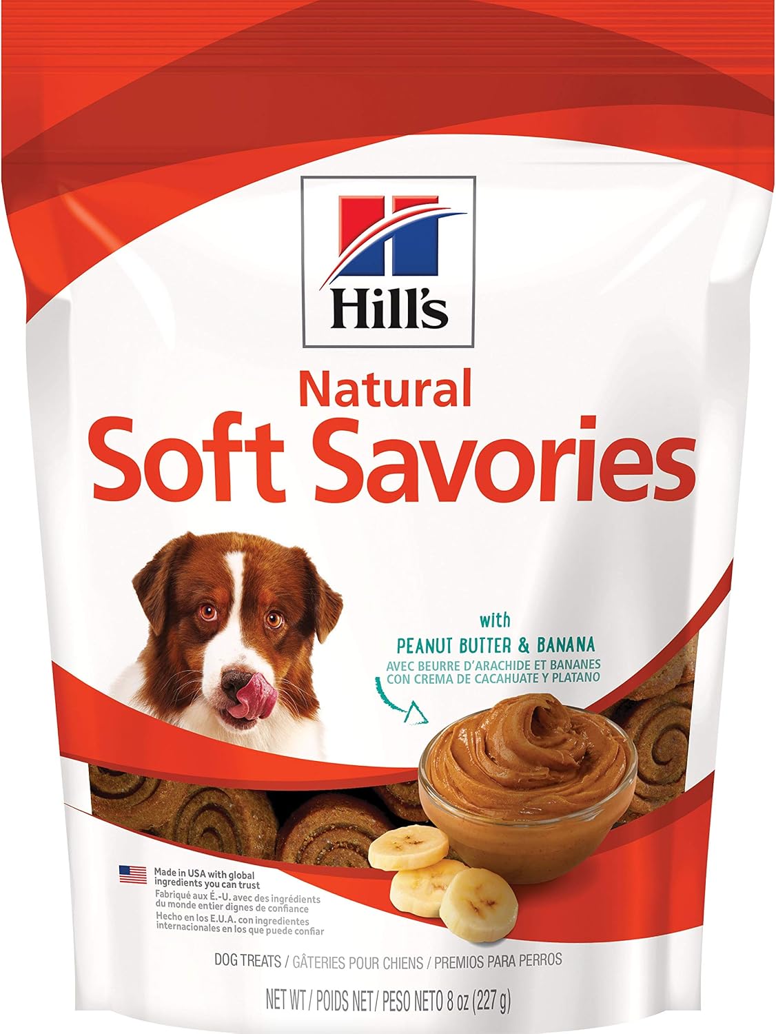 Hill's Natural Soft Savories Dog Treats, Peanut Butter & Banana