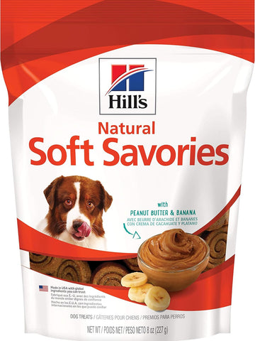 Hill's Natural Soft Savories Dog Treats, Peanut Butter & Banana