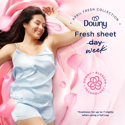 Downy Liquid Fabric Softener, April Fresh 2-in-1 Fresh & Soft, 140 Fl Oz, 190 Loads, Fabric Conditioner For Freshness And Softness