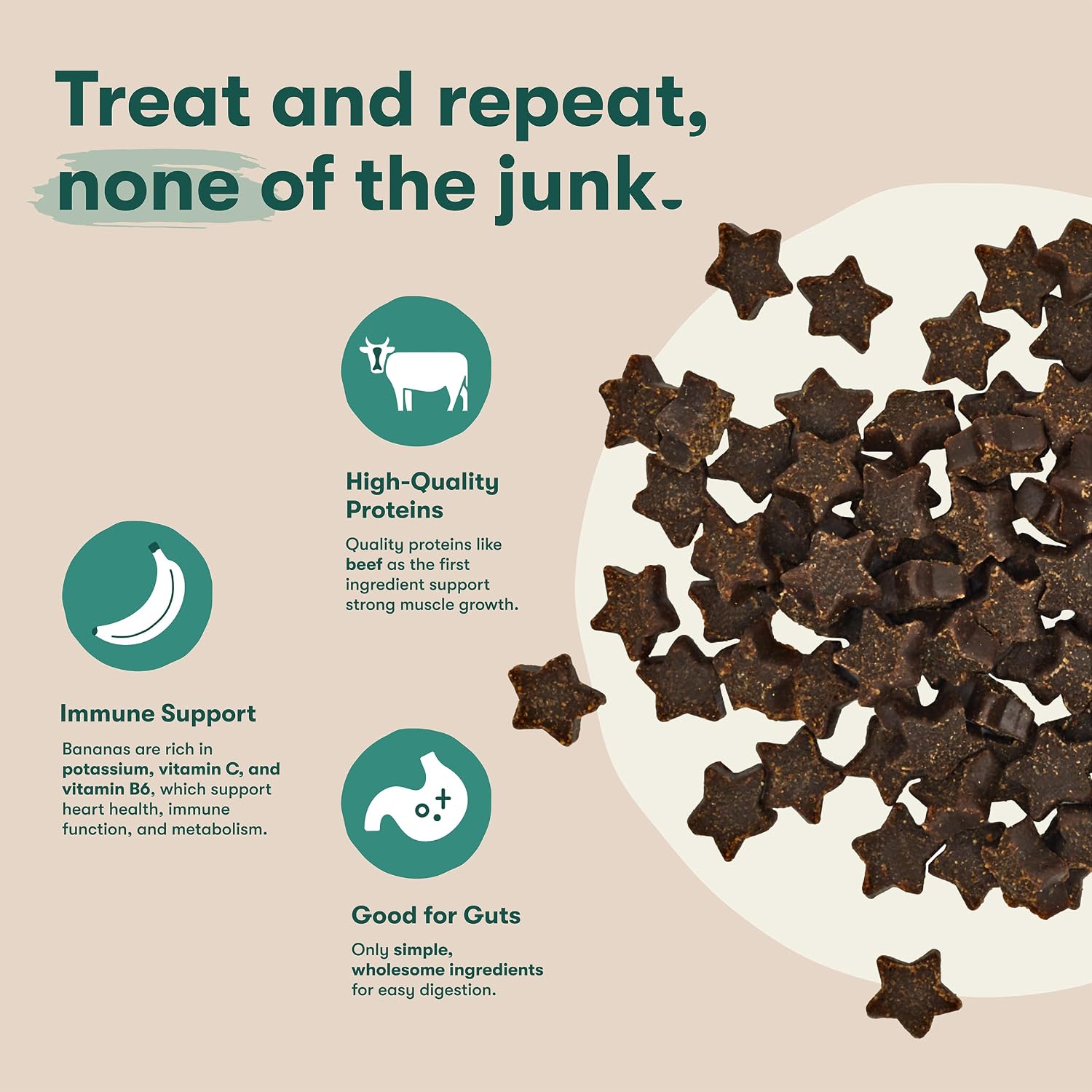 Jinx Dog Training Treats, Bite-Sized Training Treats for Dogs, Beef, 16oz