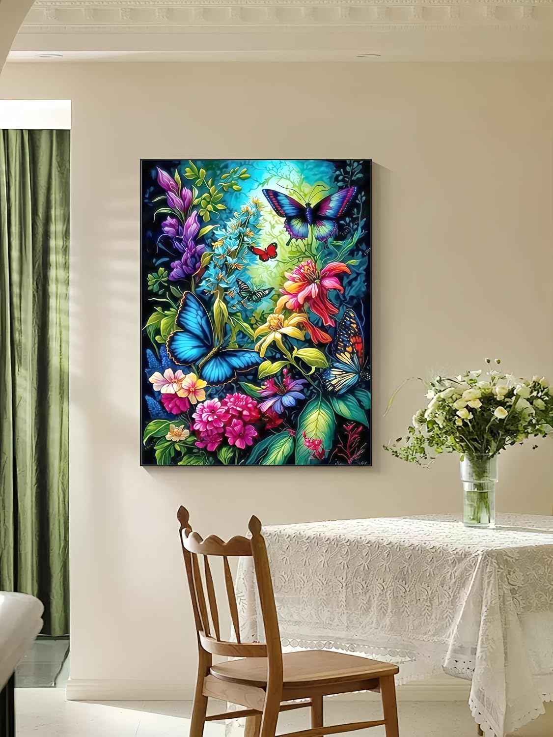 Diamond Art Kits for Adult,Midnight Garden Diamond Painting,11.8X15.8inch