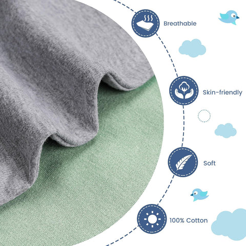 ZIGJOY Swaddle Sleep Sack 3-6 Months, 1.0 Tog Cotton Baby Swaddle Blanket