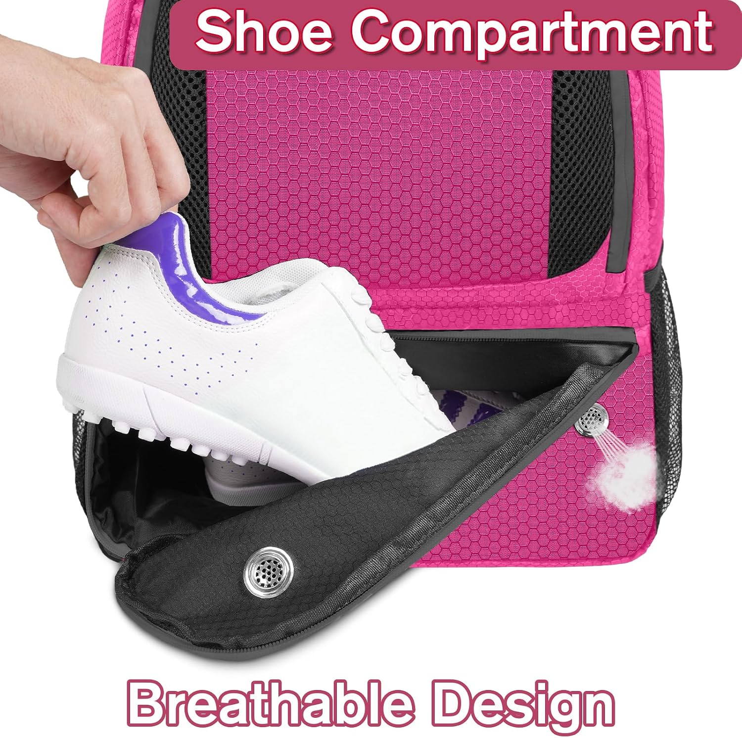 YOREPEK Soccer Backpack, Soccer Bag with Ball Holder and Shoe Compartment