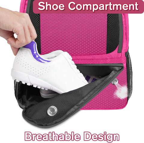 YOREPEK Soccer Backpack, Soccer Bag with Ball Holder and Shoe Compartment