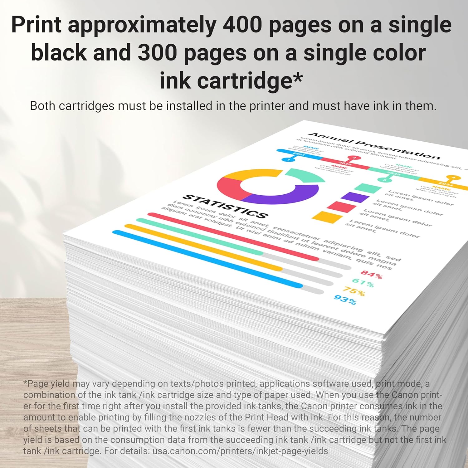Canon Genuine PG-260 XL/CLI-261 XL Ink Value Pack (2 Cartridges)