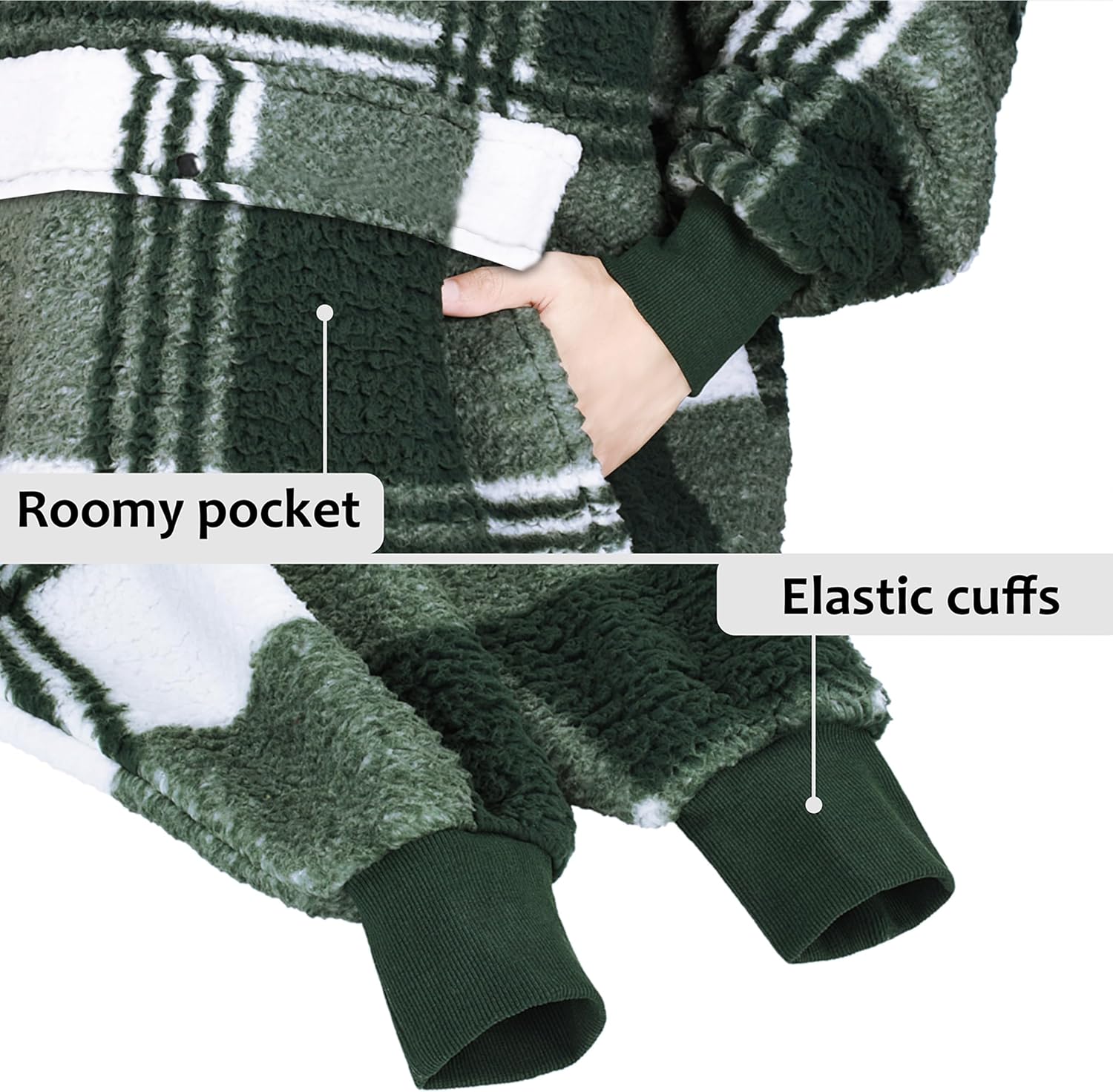 Catalonia Oversized Wearable Blanket Hoodie Sweatshirt for Adults