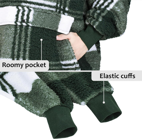 Catalonia Oversized Wearable Blanket Hoodie Sweatshirt for Adults