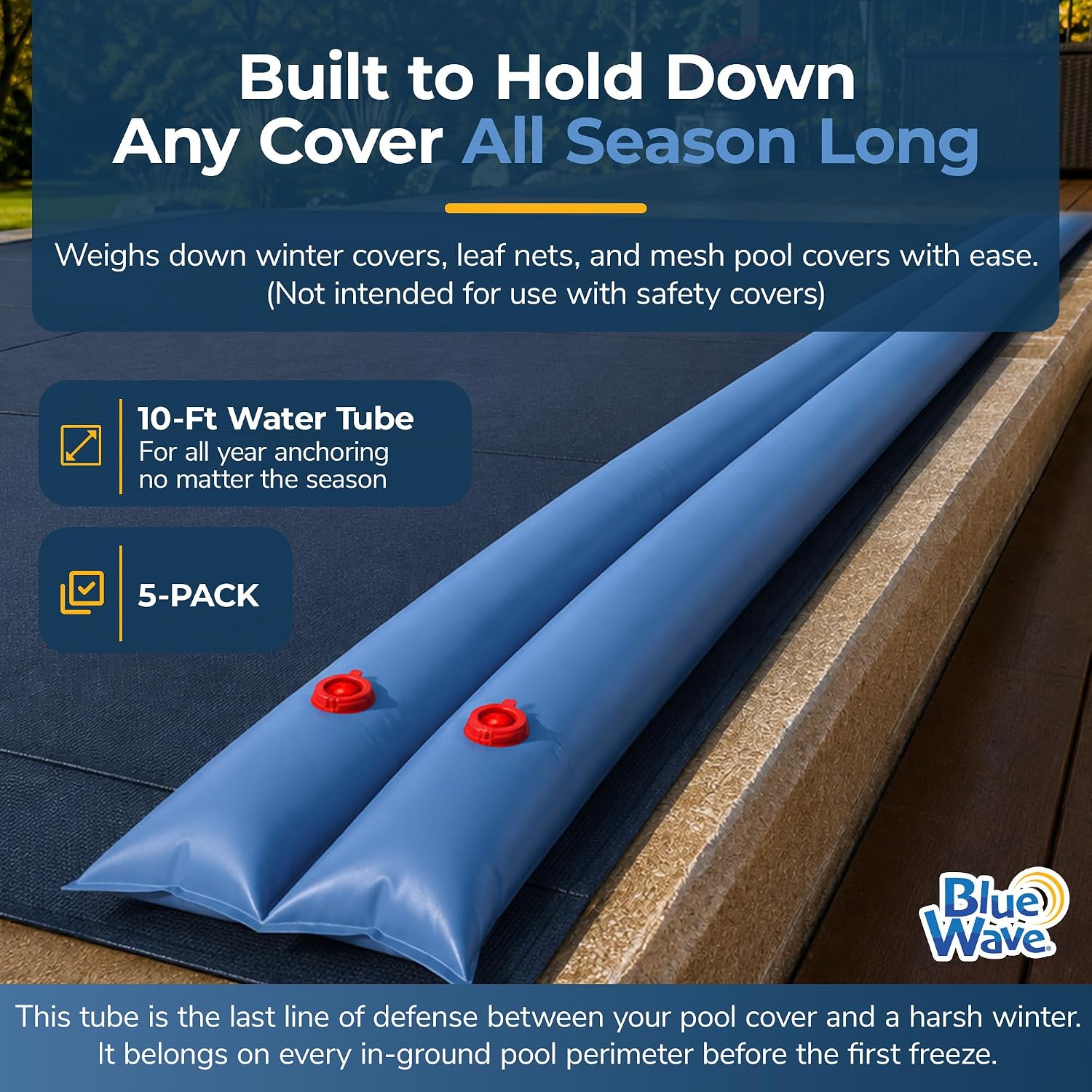Blue Wave 10-ft Double Water Tube for Winter Pool Cover - 5 Pack