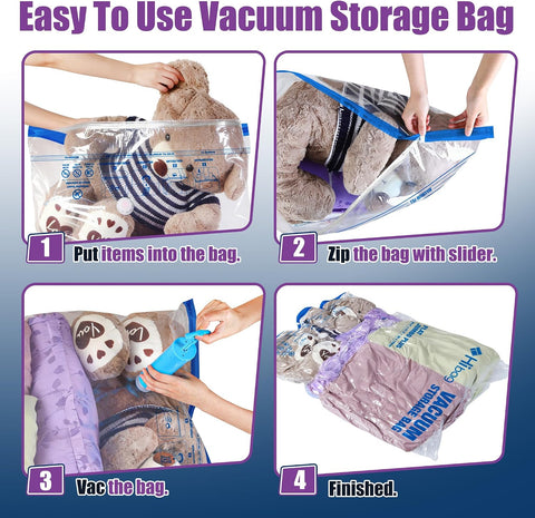 XXL Jumbo Vacuum Seal Storage Bags Extra Large for Clothing Bedding