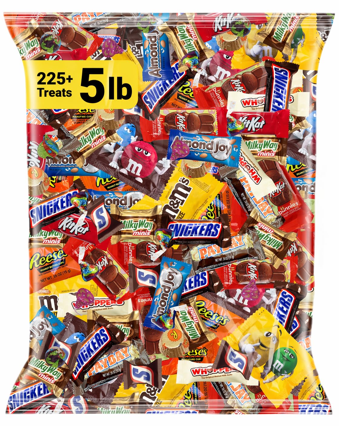 Halloween Bulk Chocolate Candy Variety Pack 2 lb, 90+ Ct Fun Size Assorted