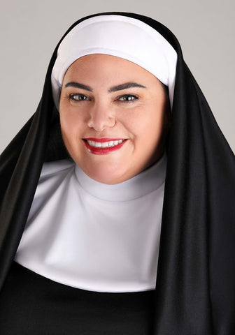 Adult Traditional Nun Costume Dress for Women, Religious Convent Worker Halloween or Cosplay Outfit