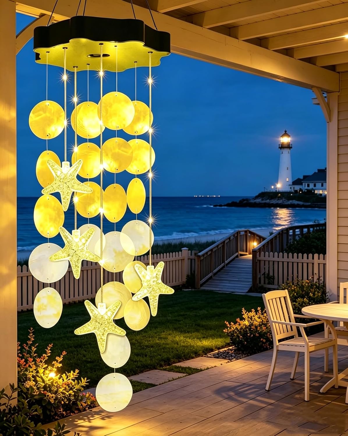 Toodour Solar Wind Chimes for Outside, Gifts for Mom Grandma Women Girls