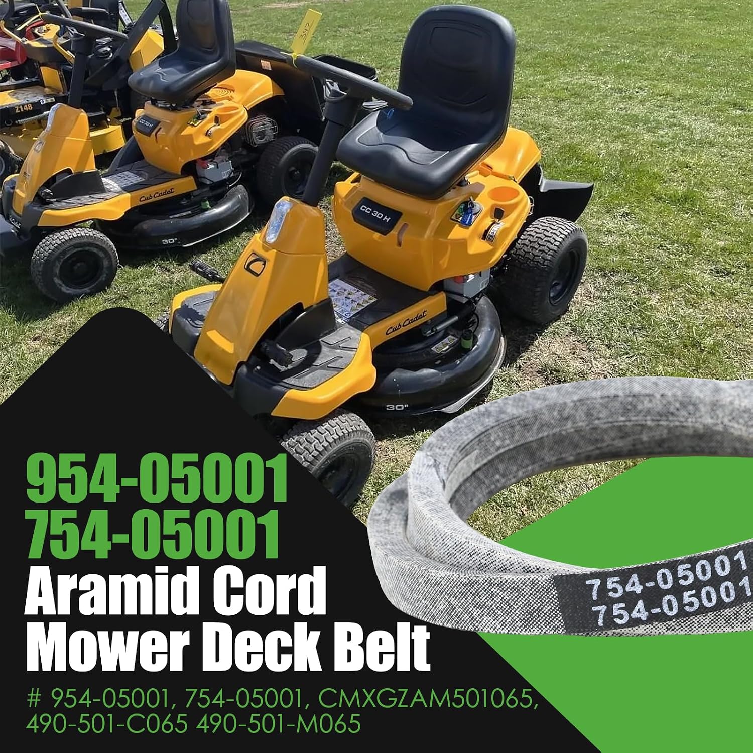 954-05001 Mower Deck Belt Fit for Cub Cadet CC30 CC30H Troy Bilt TB30R TB30
