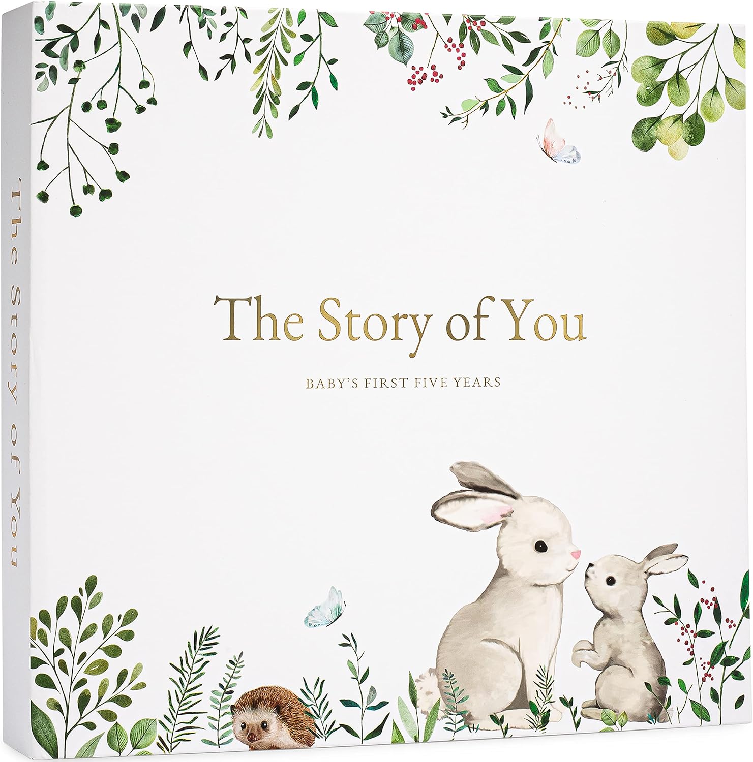 Keepsake Baby Memory Book – Timeless Gender Neutral First 5 Year Baby Book