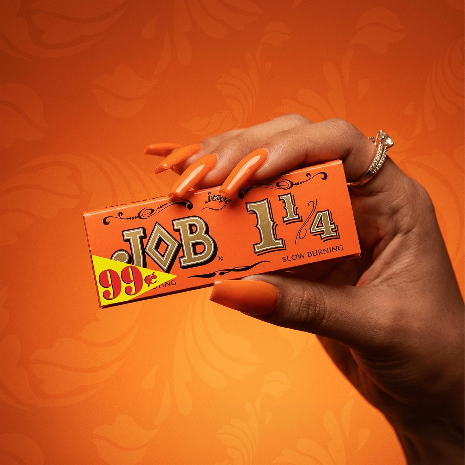 Job 1 1/4 Orange Cigarette Rolling Papers 78mm - 100 Count