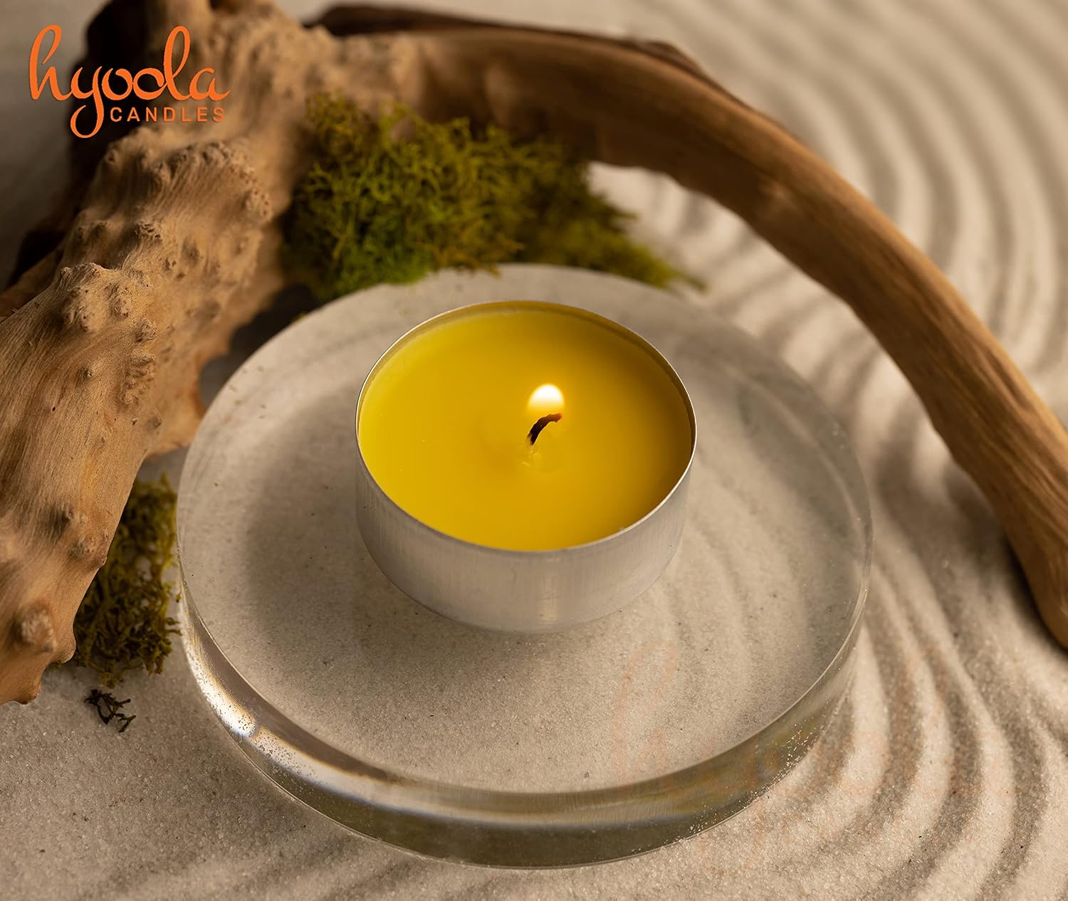 Hyoola Tealight Citronella Candles - Anti Mosquito Candle - 4 Hour Burn - 50 Pack - DEET Free