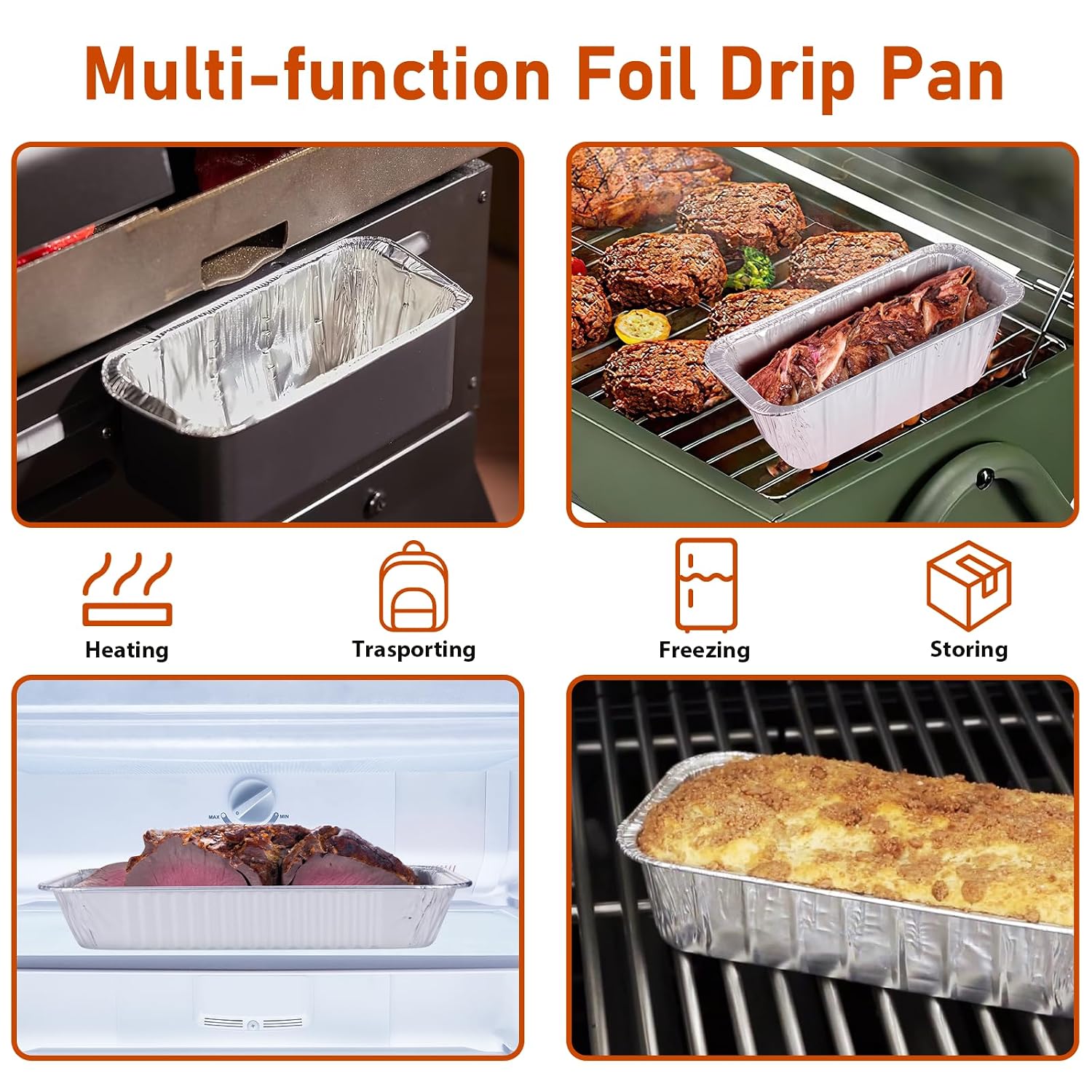 Grease Cup Liners Compatible with Blackstone Griddle 5017 - Griddle Accessories, Disposable Grill Tray, Aluminum Foil Drip Pan Grease Catcher Cup Liner for 17, 22, 28, 36 Inch (30 Pack)