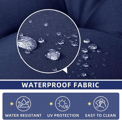 1 Pack Outdoor Chair Cushion Set Waterprood Seat Pad for Patio