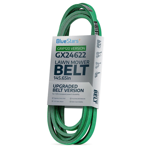 [Upgraded Grip120] BlueStars GX26422 Mower Deck Belt 1/2" x 145.65"