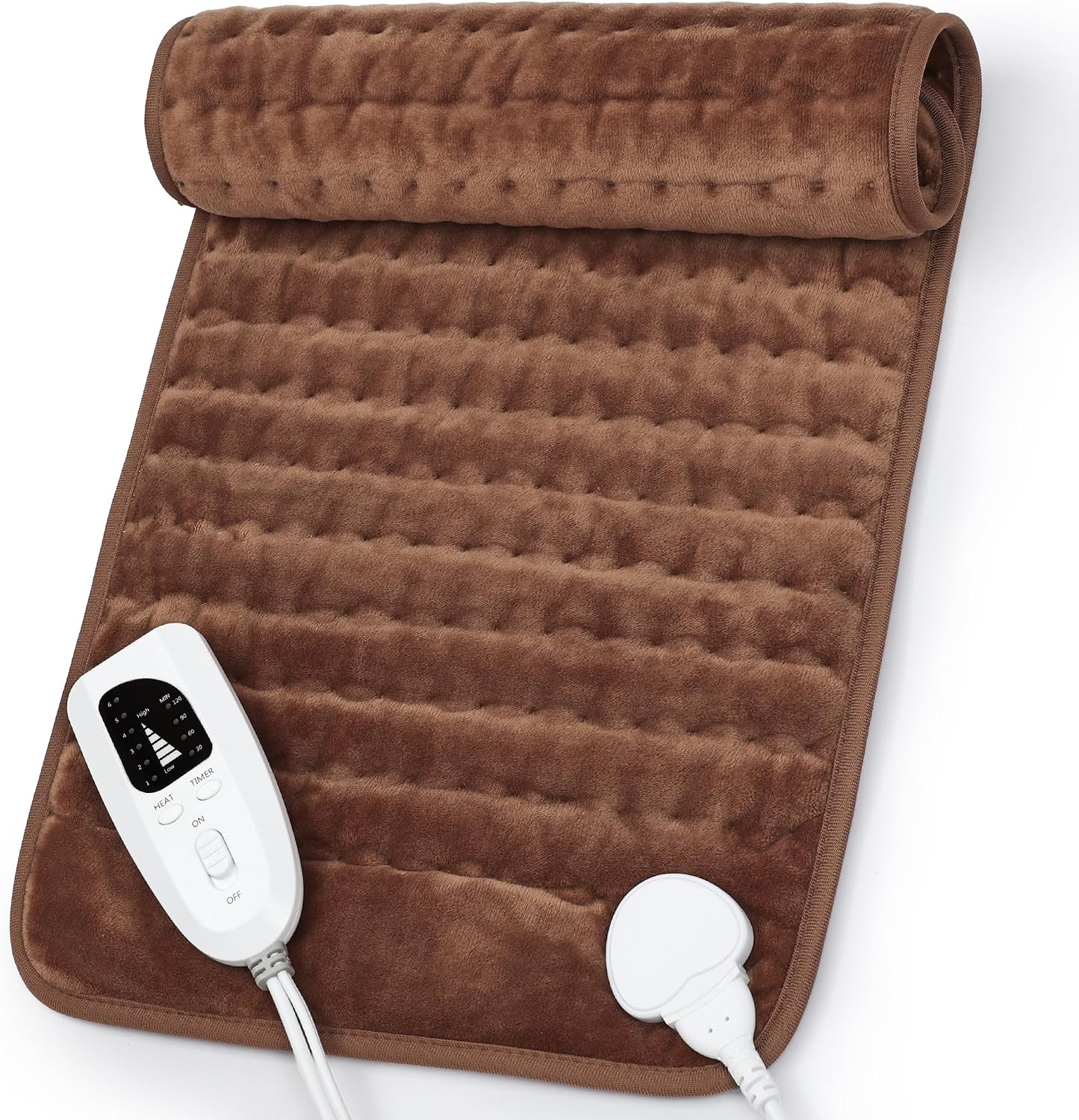 Heating Pad,Electric Heating Pads,Heating Pad for Back,Brown,24x12 Inch