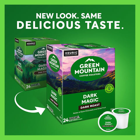 Green Mountain Coffee Roasters Dark Magic, Single-Serve Keurig K-Cup Pods, Dark Roast Coffee Pods, 96 Count